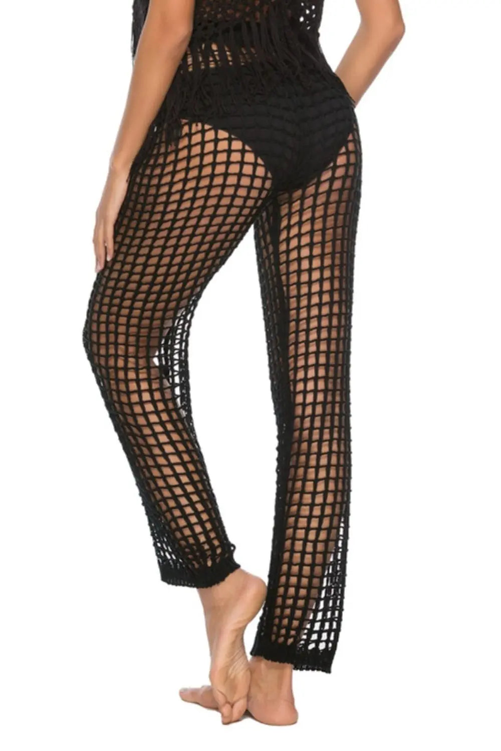 Cutout High Waist Swim Pants Trendsi