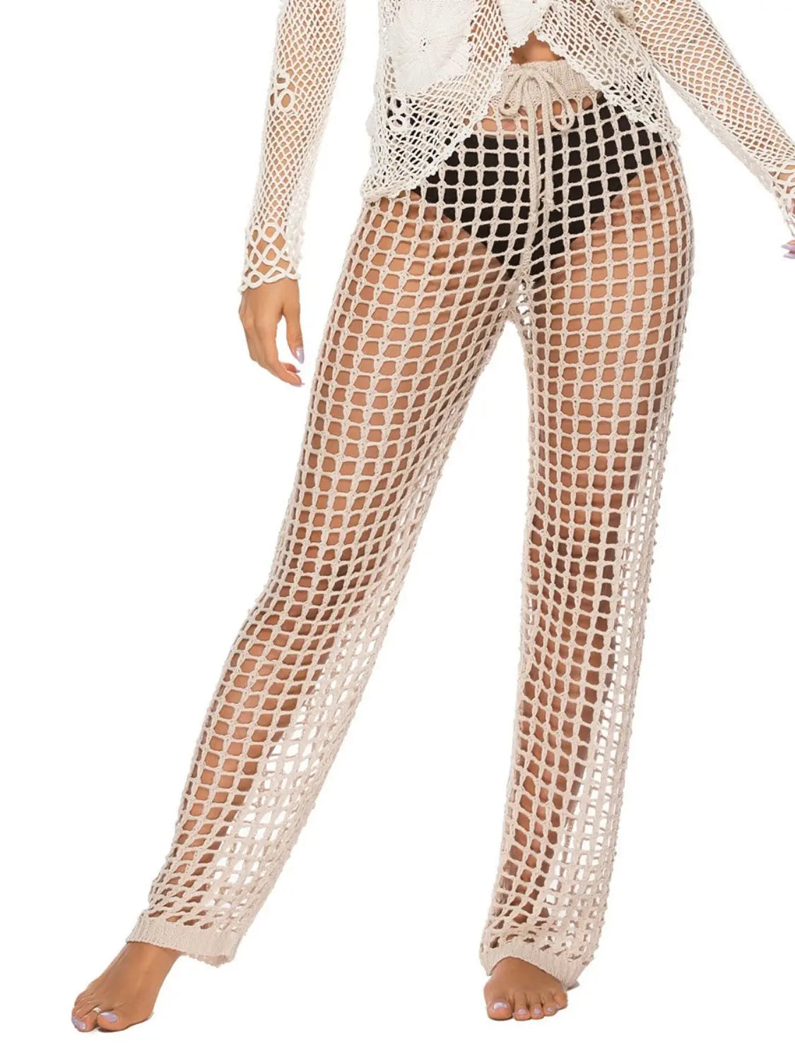 Cutout High Waist Swim Pants Trendsi