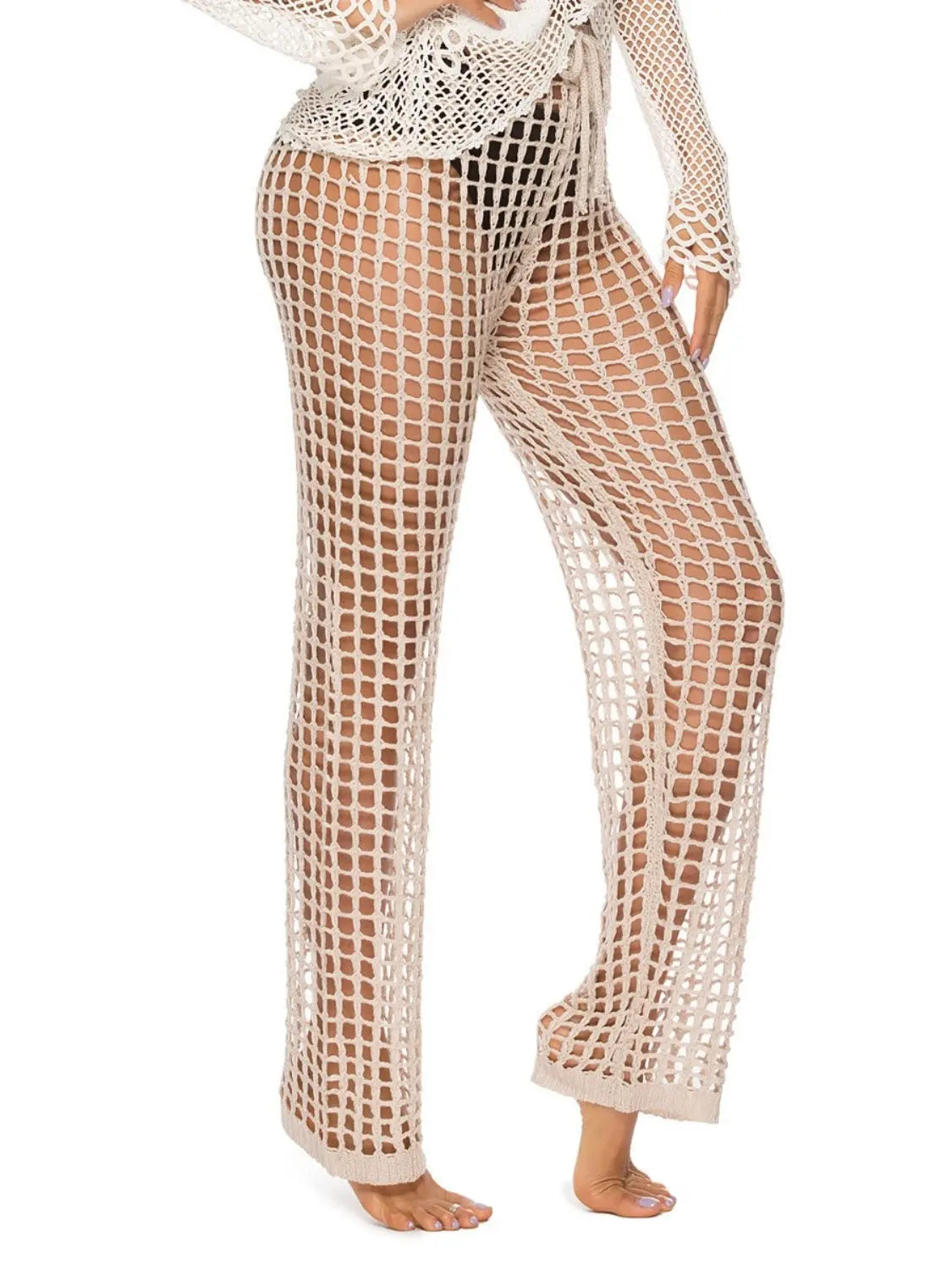 Cutout High Waist Swim Pants Trendsi