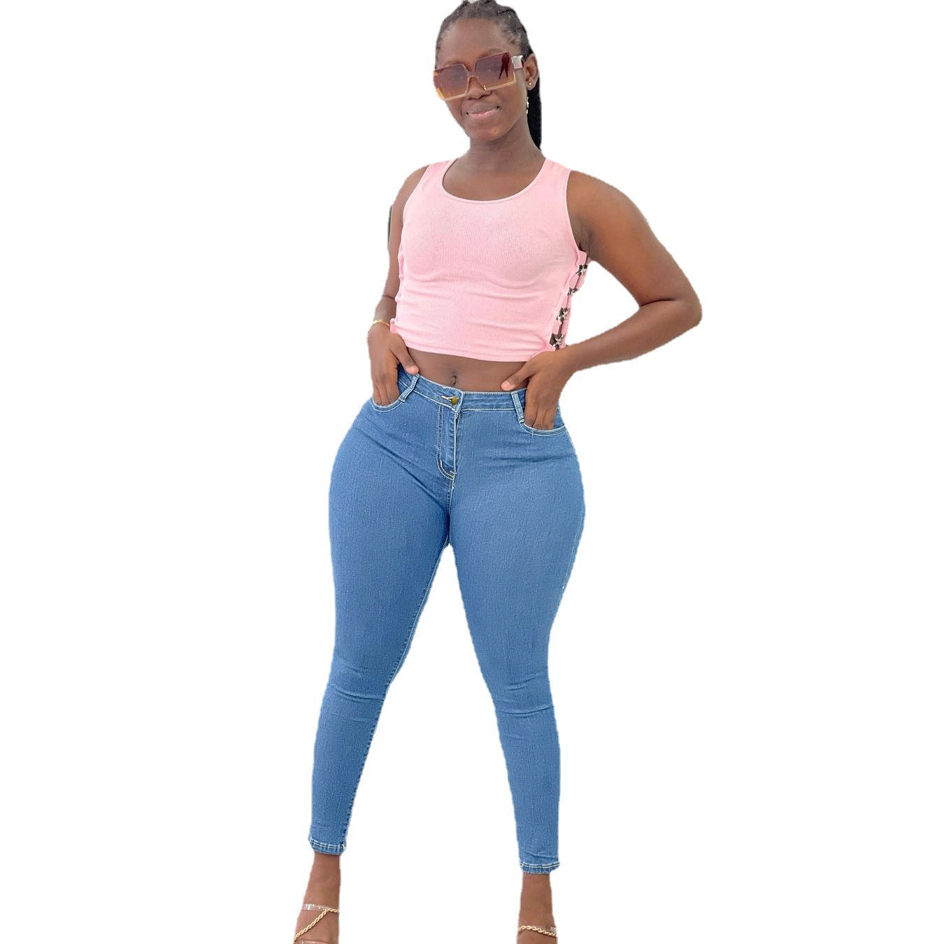 Stretch Denim Women's Pencil Pants