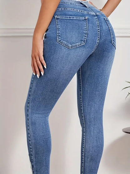 Skinny Slimming High Waist Denim Women&