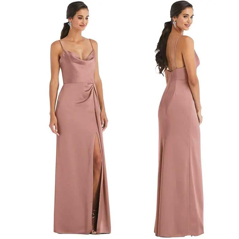 Bridesmaid Dress Dress Summer Satin Haute shuna&