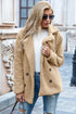 Ivy Lane Full Size Lapel Collar Sherpa Coat Trendsi