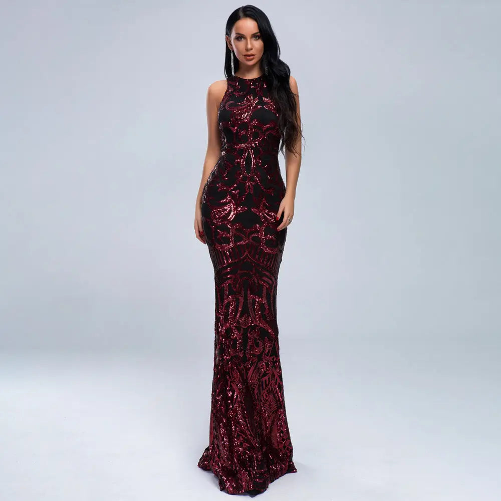 Retro sequin party evening dress shuna&