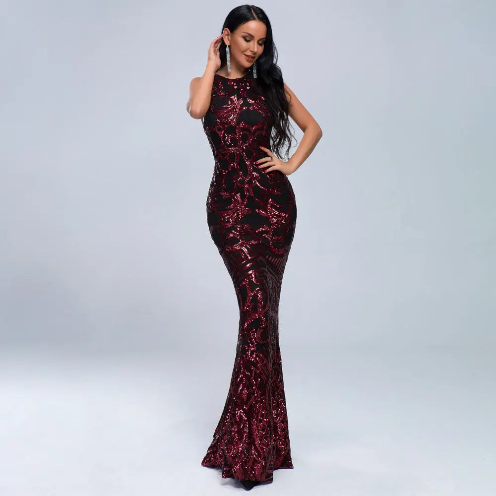 Retro sequin party evening dress shuna&