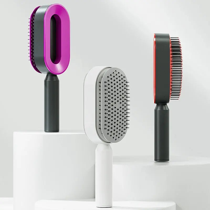 Self Cleaning Anti-Static Hair Brush Shuna Clothing LLC