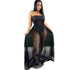 Sexy Mesh See-through Dress With Wrapped Chest shuna&